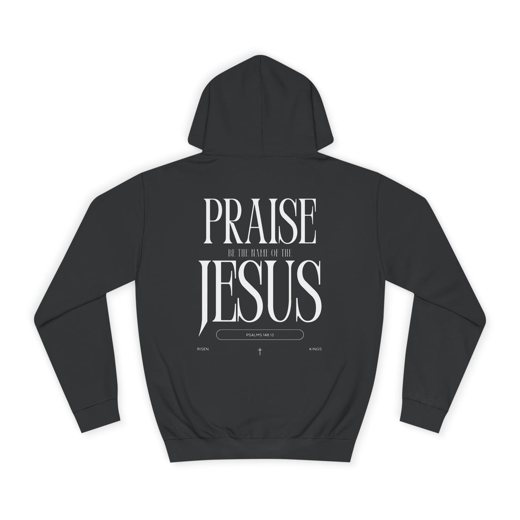 Praise Jesus Hoodie — Minimal Faith Graphic Pullover