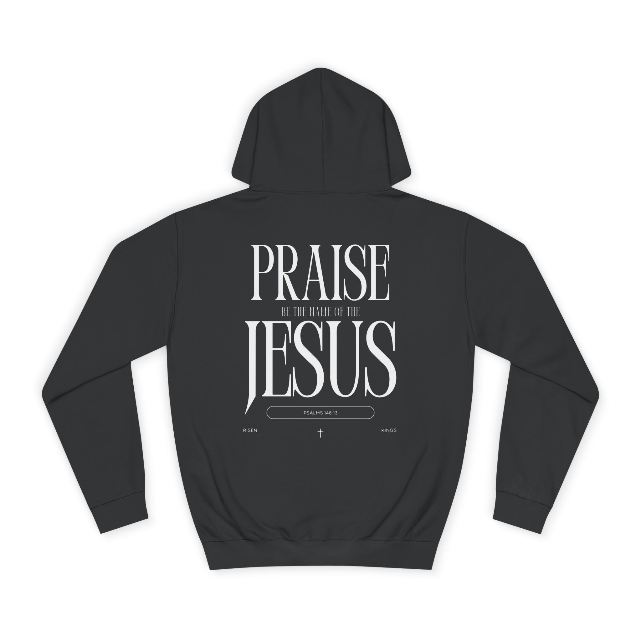Praise Jesus Hoodie — Minimal Faith Graphic Pullover