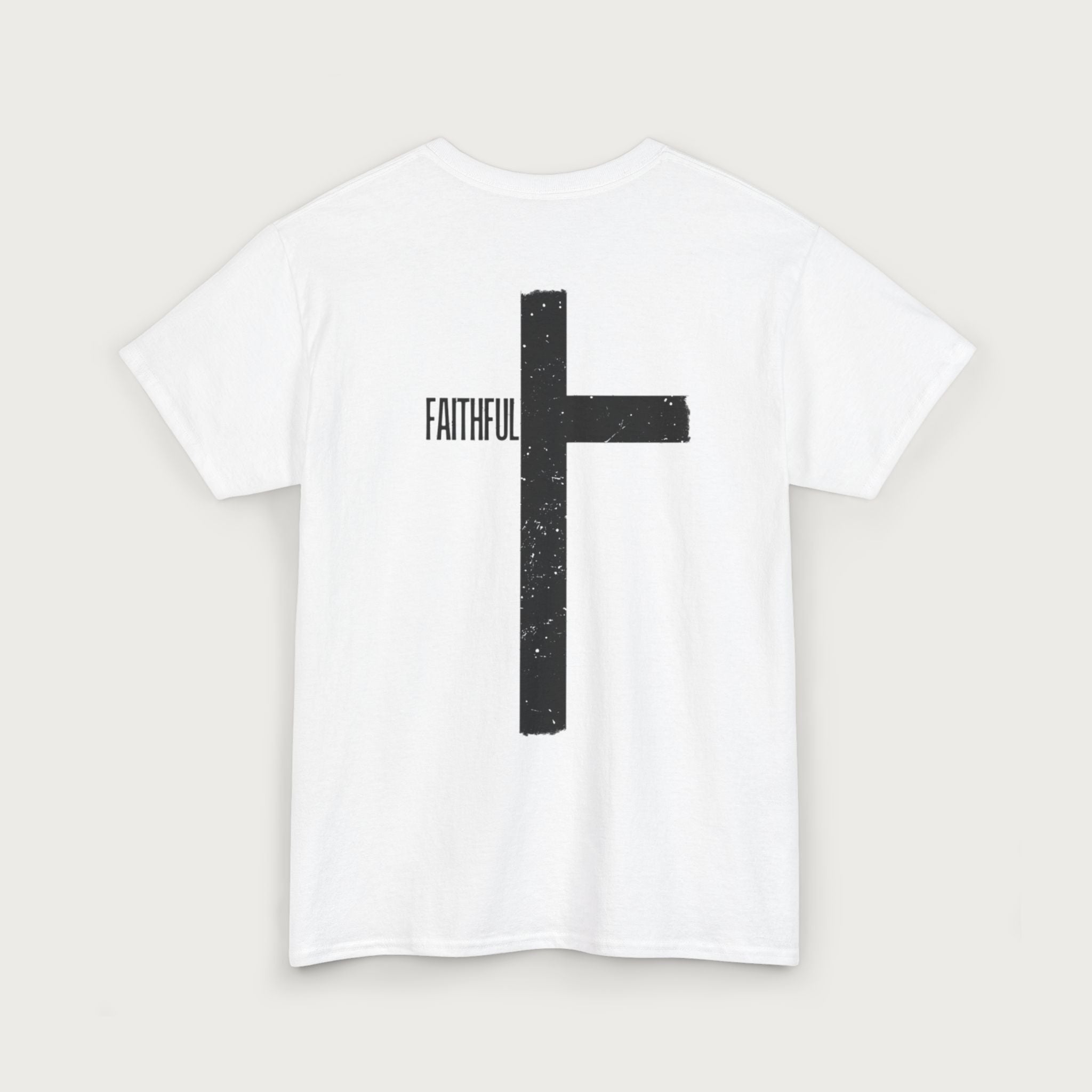 Faithful Cross T‑Shirt — Minimal Christian Graphic Tee