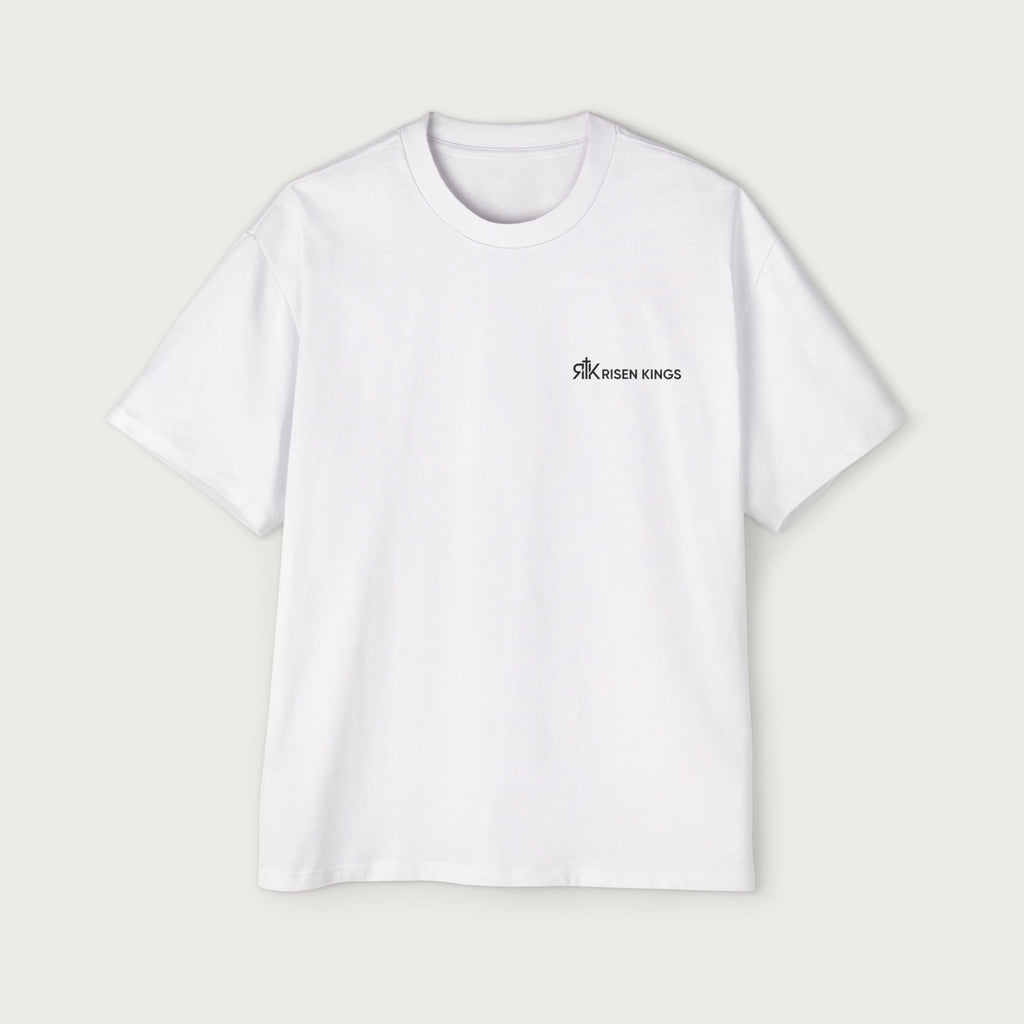 Christian Faithful Cross Tee — Men's Oversized Religious T-Shirt