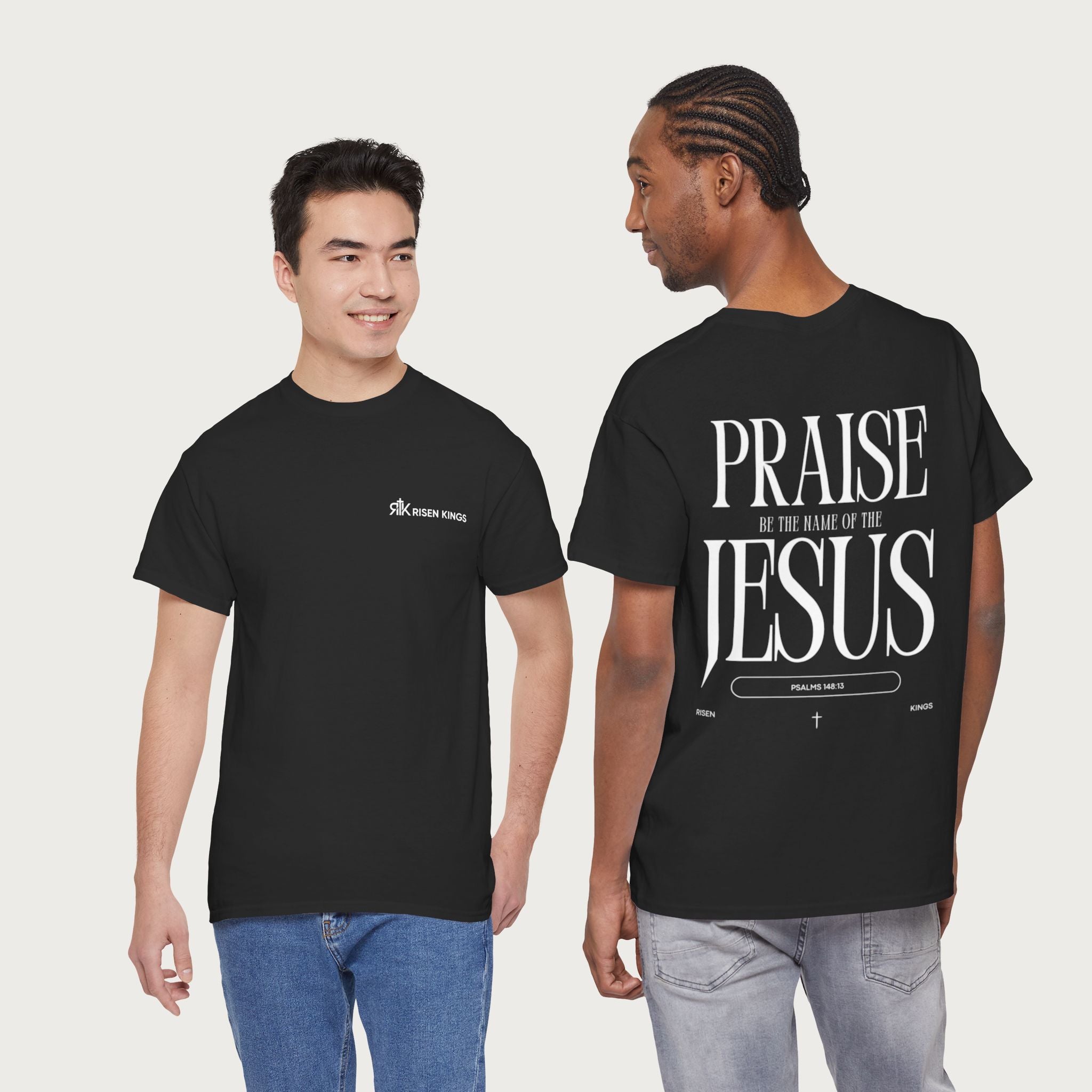 Christian T‑Shirt — "Praise Jesus" Faith Graphic Tee