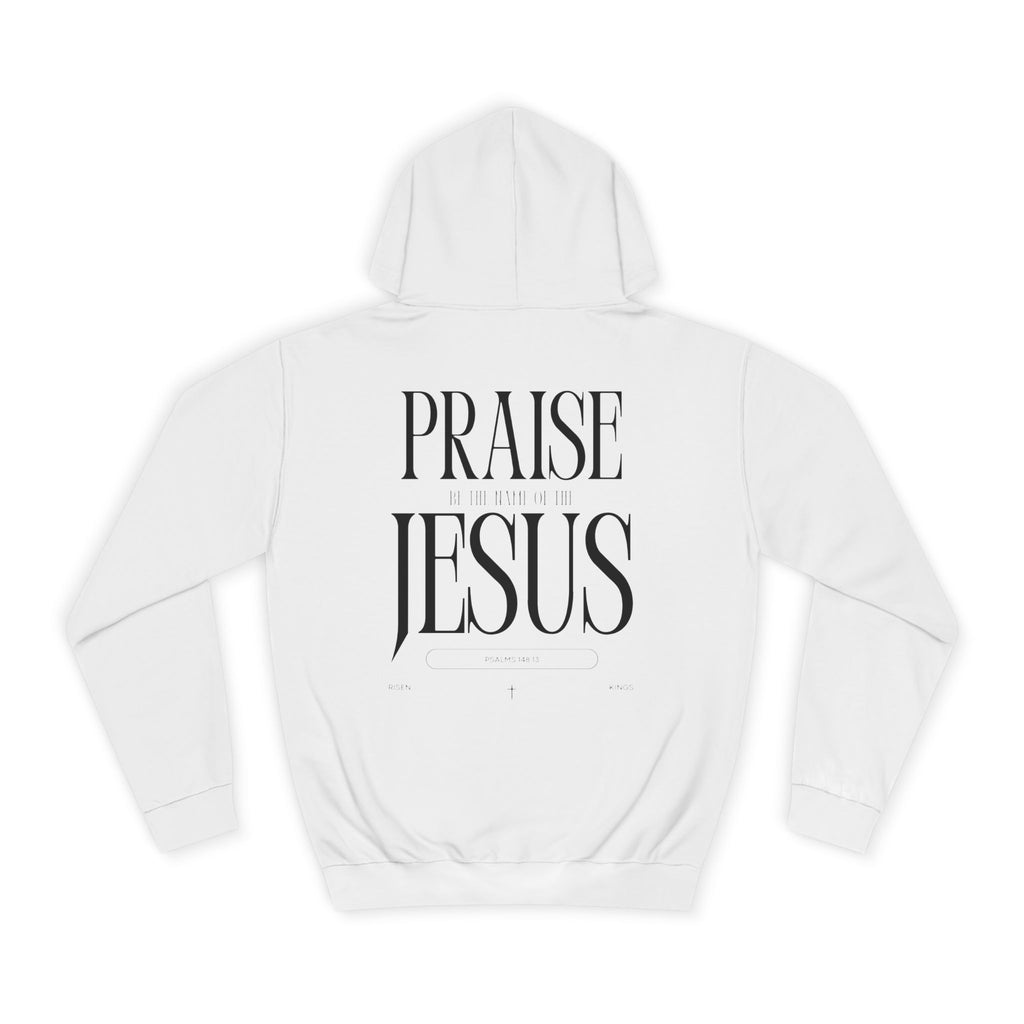 Praise Jesus Hoodie — Minimal Faith Graphic Pullover