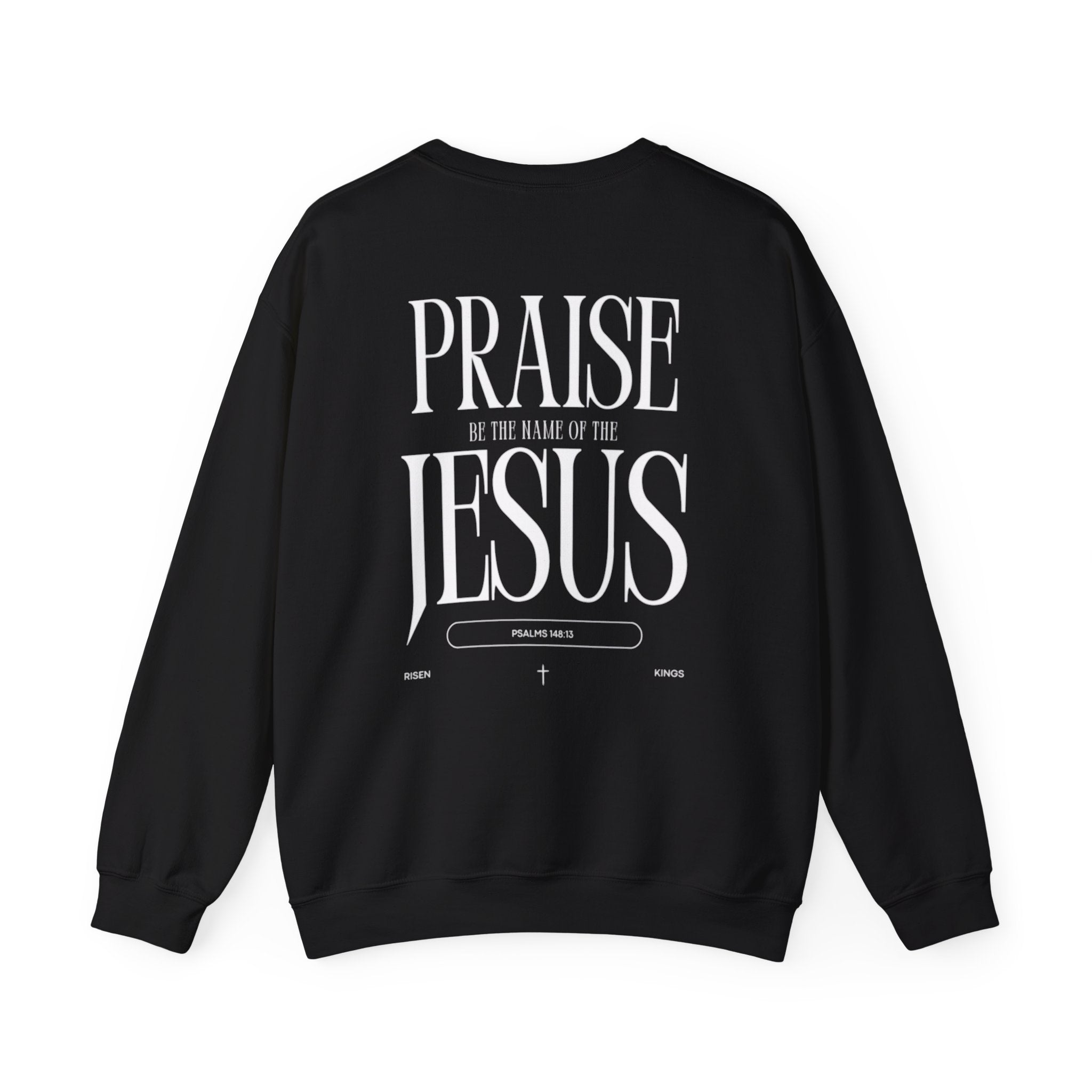 Praise Jesus Crewneck Sweatshirt — Faith-Based Christian Pullover
