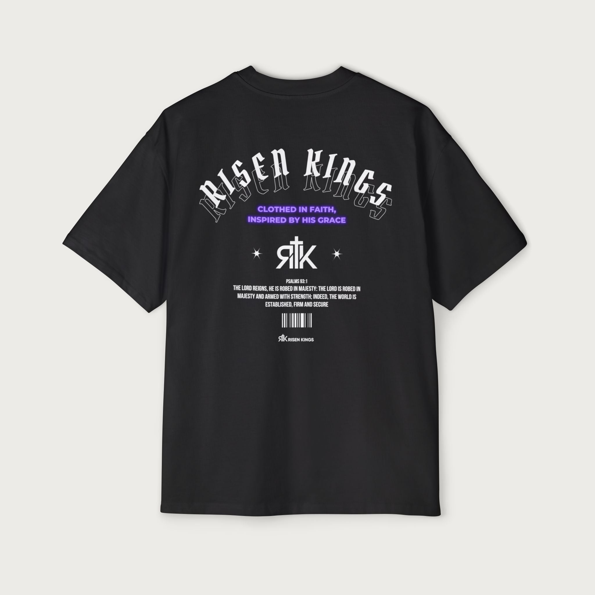 RISEN KINGS - "CLOTHED IN FAITH" - RETRO'S OVERSIZED TEE