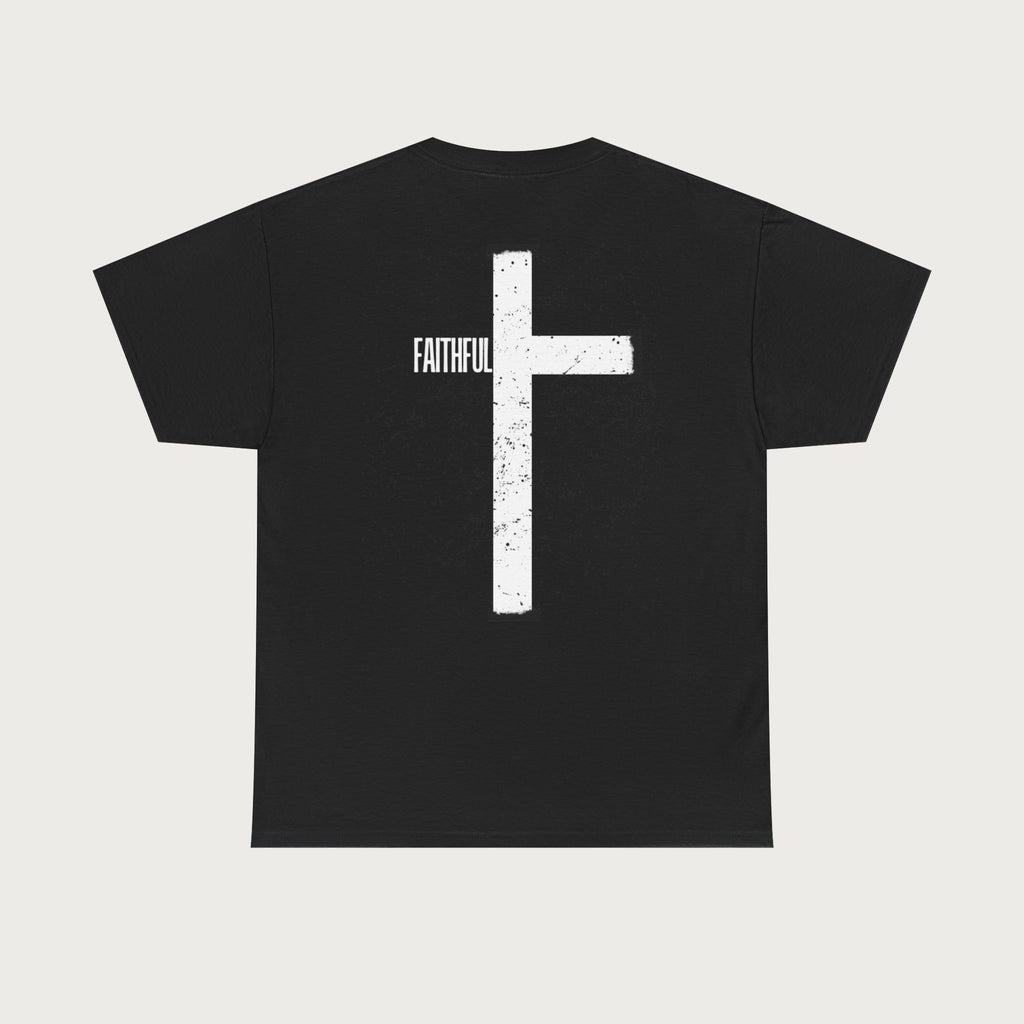 Faithful Cross T‑Shirt — Minimal Christian Graphic Tee